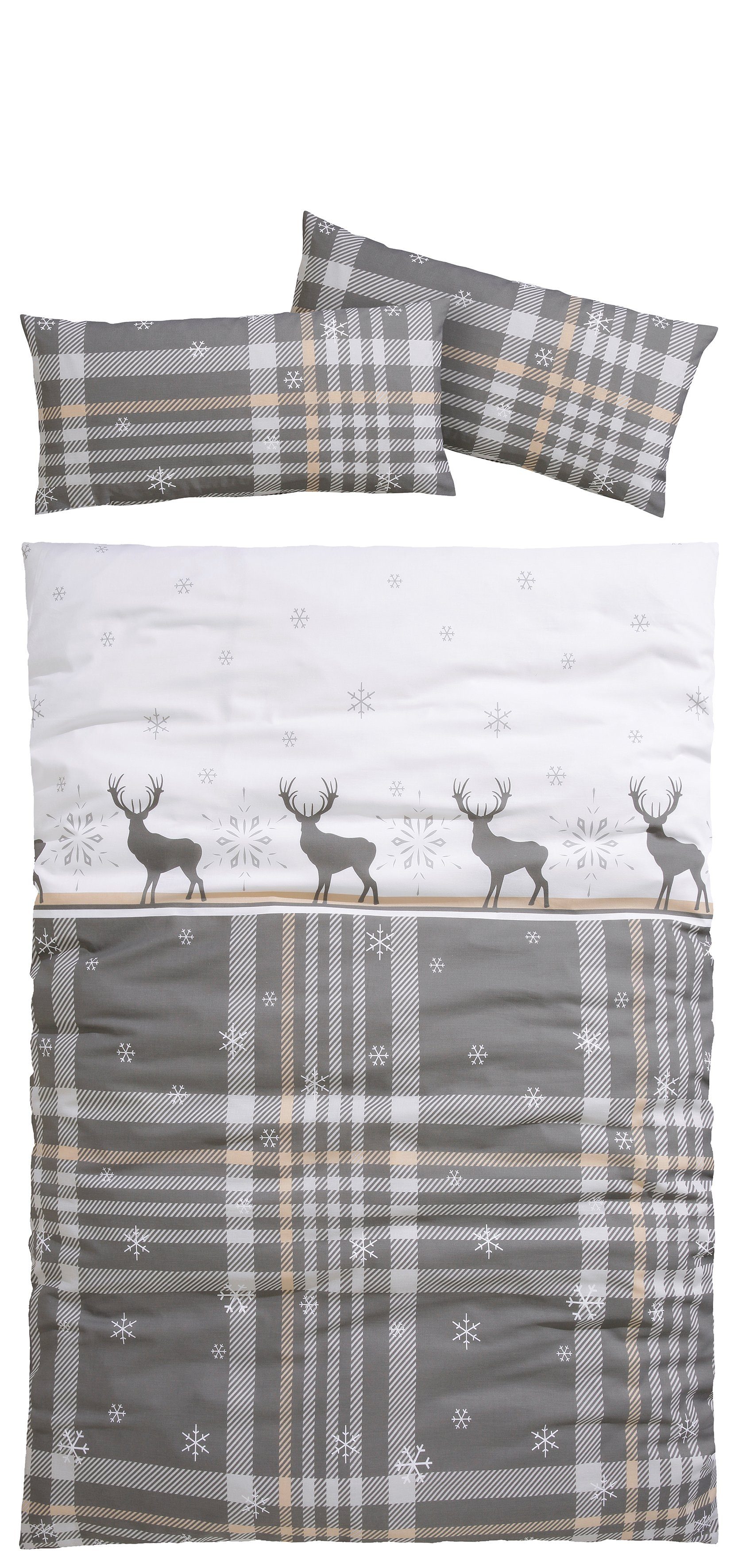 my home Bettwäsche Wenda, Polycotton recycelt, günstig online kaufen