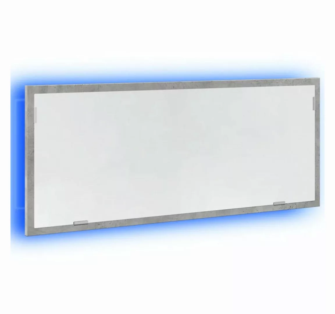 vidaXL Badezimmerspiegelschrank LED-Badspiegel Betongrau 100x8,5x37 cm Holz günstig online kaufen