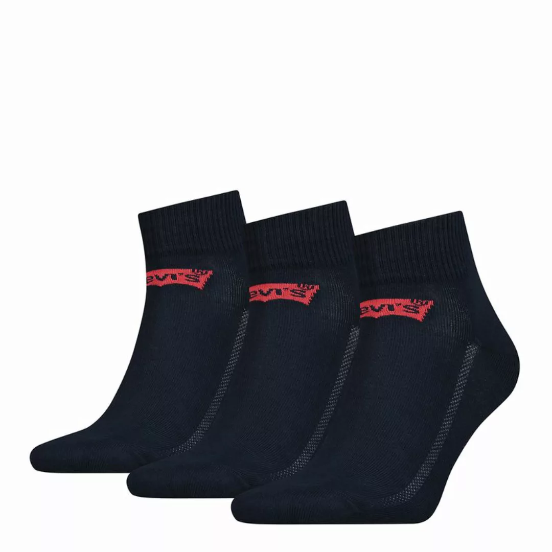 Levi´s ® Batwing Logo Mid Socken 3 Paare EU 43-46 Navy günstig online kaufen