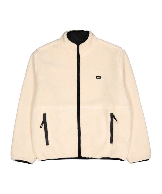 OBEY Sweatjacke Trophy Sherpa Jacke Beige günstig online kaufen