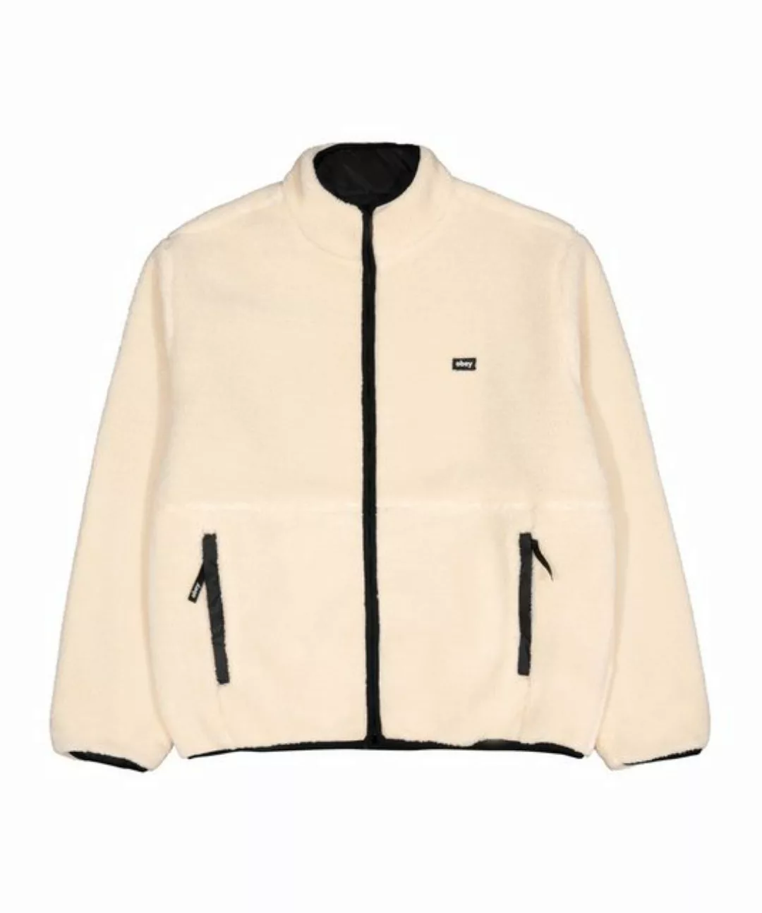 OBEY Sweatjacke Obey Trophy Sherpat Jacke Beige Baumwolle günstig online kaufen