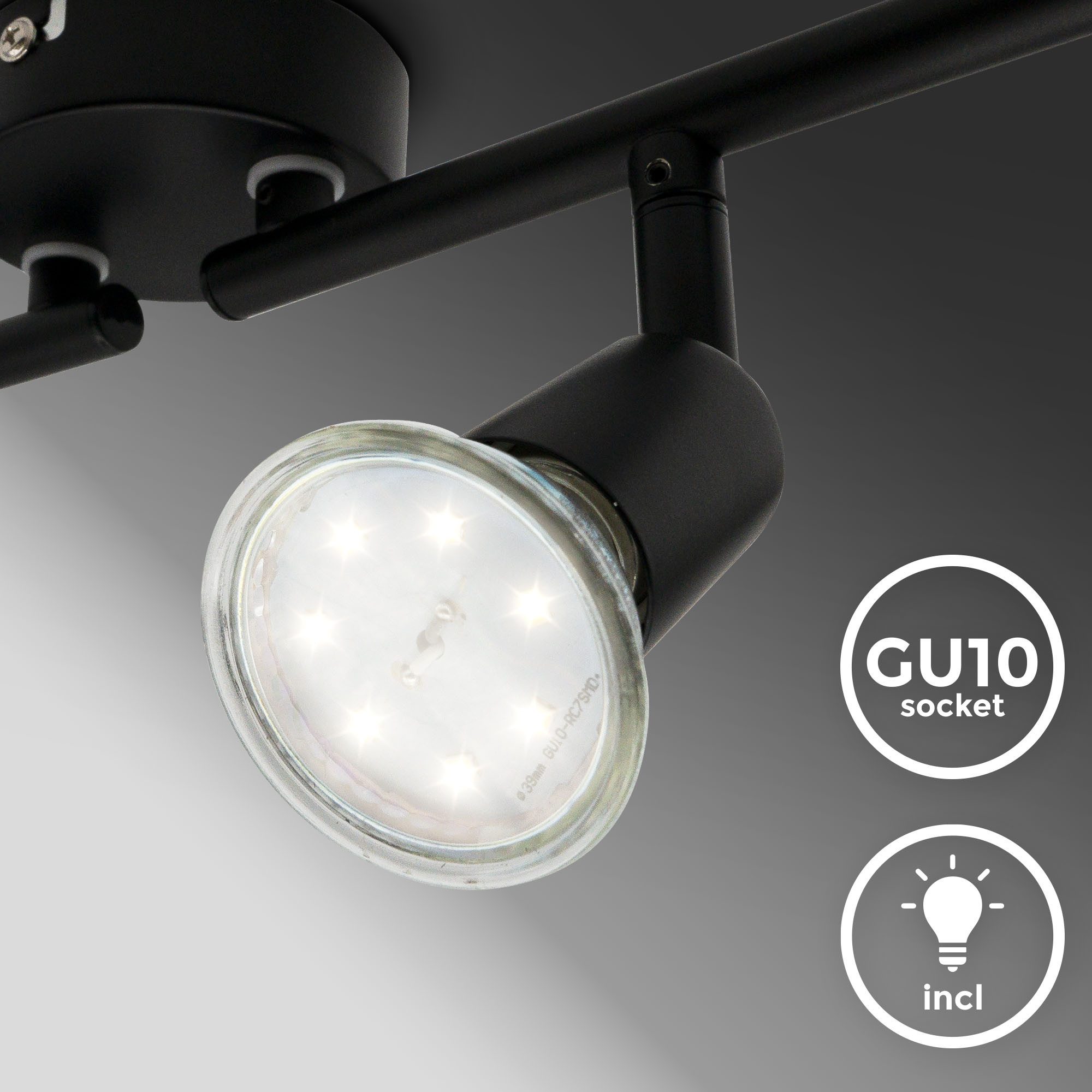 B.K.Licht Deckenleuchte LED Deckenlampe Wohnzimmer Küche günstig online kaufen