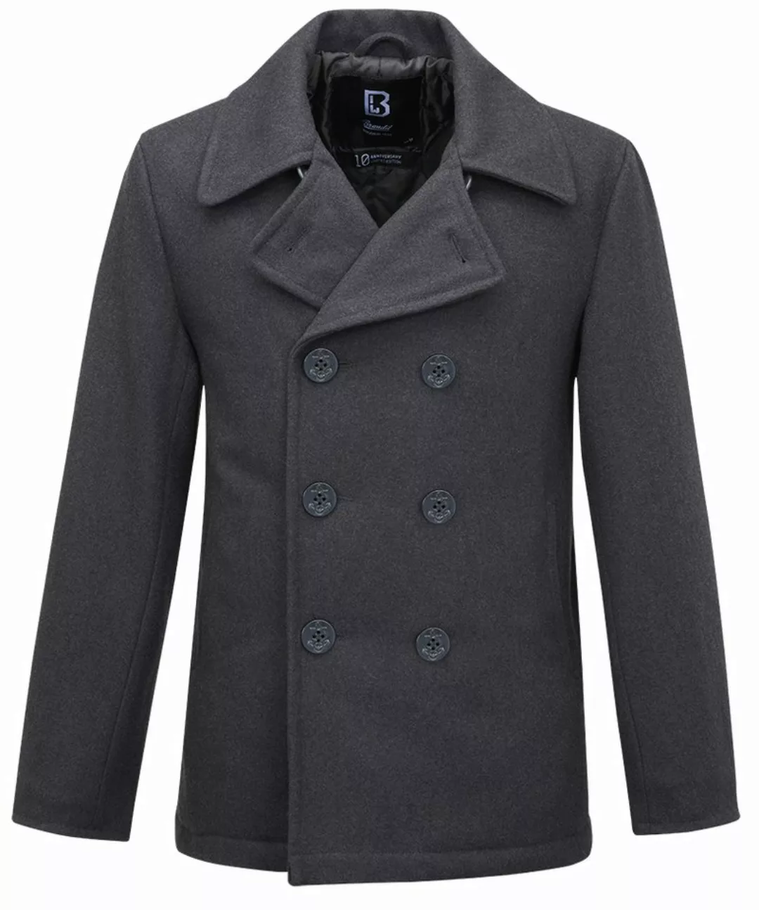 Brandit Wollmantel Brandit Herren Woll Mantel Pea Coat Winter Jacke Parka C günstig online kaufen