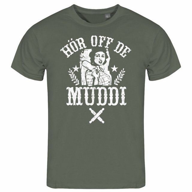 deinshirt Print-Shirt Herren T-Shirt Hör off de Muddi Funshirt mit Motiv günstig online kaufen