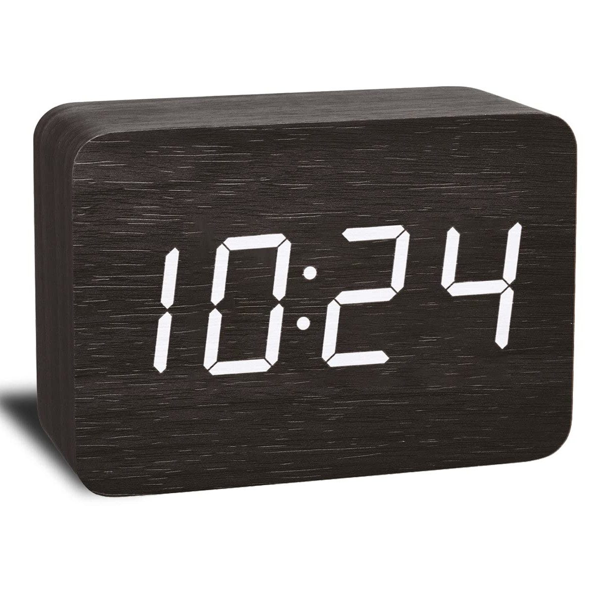 RWEUOQ Wecker Digitaler Wecker Holz-Optik, elektronische günstig online kaufen