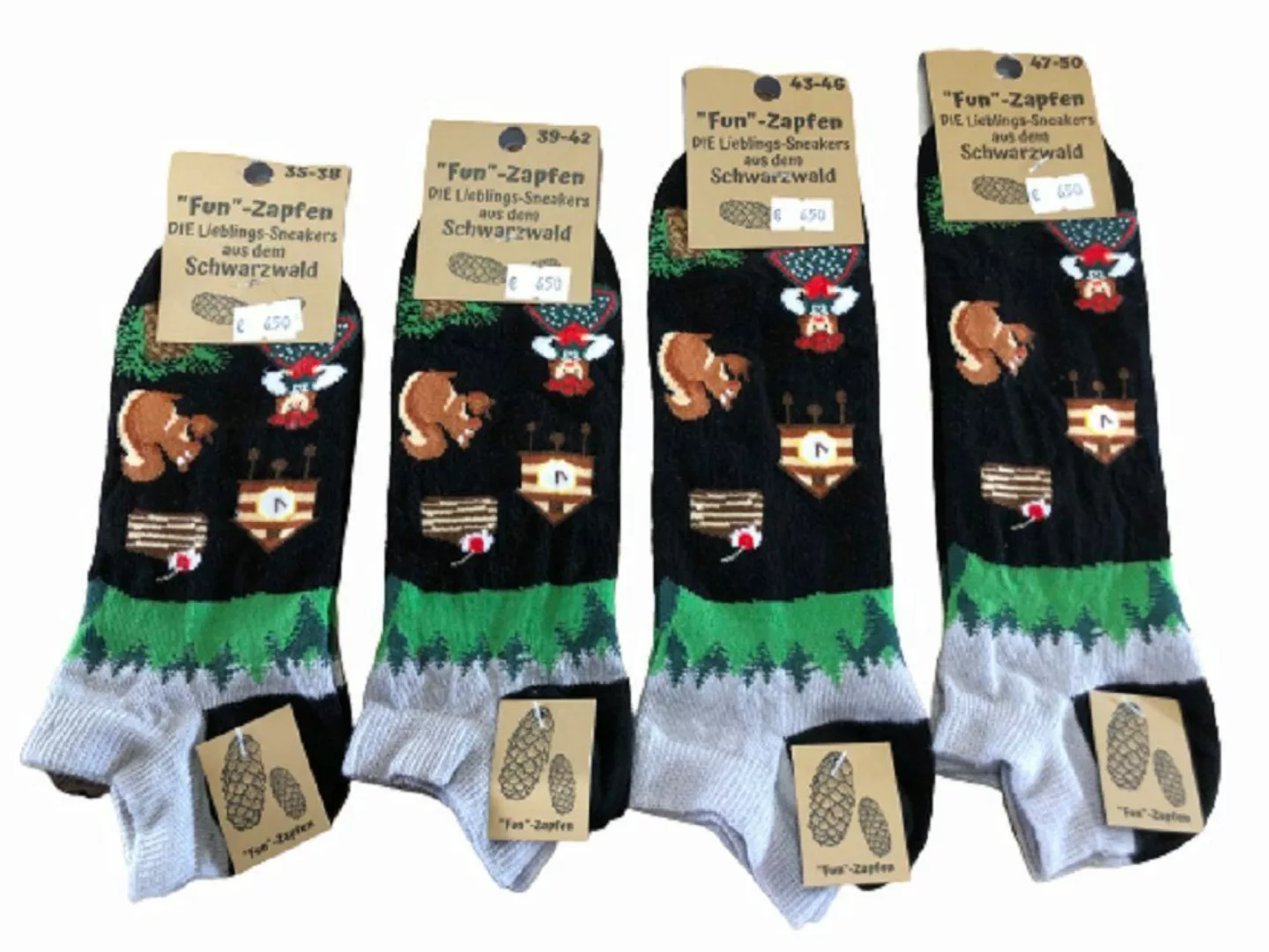 Mein Style Freizeitsocken Schwarzwald Sneaker Motivsocken günstig online kaufen