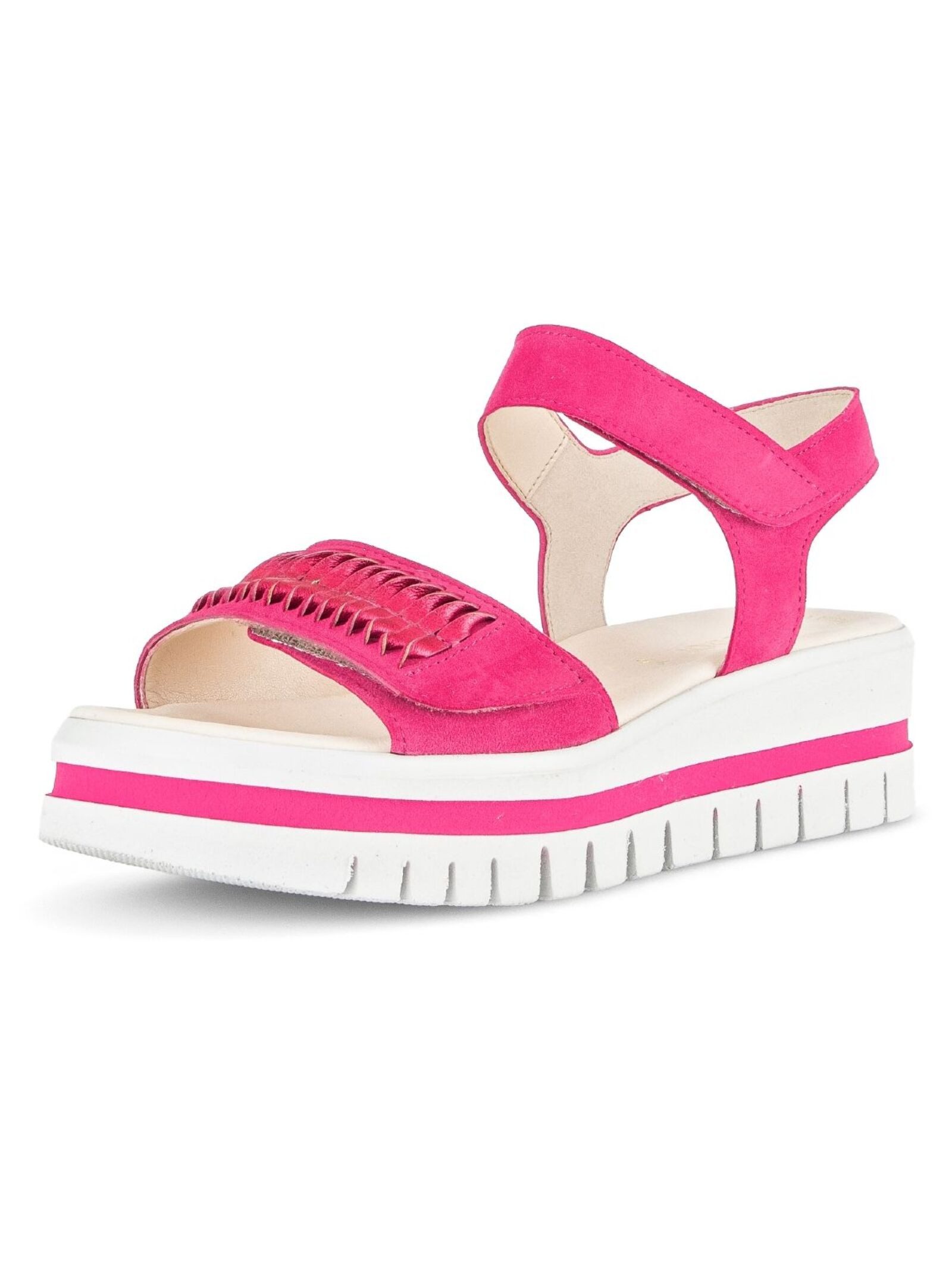Gabor Gabor Sandalen Veloursleder/Textil Keilsandalette günstig online kaufen