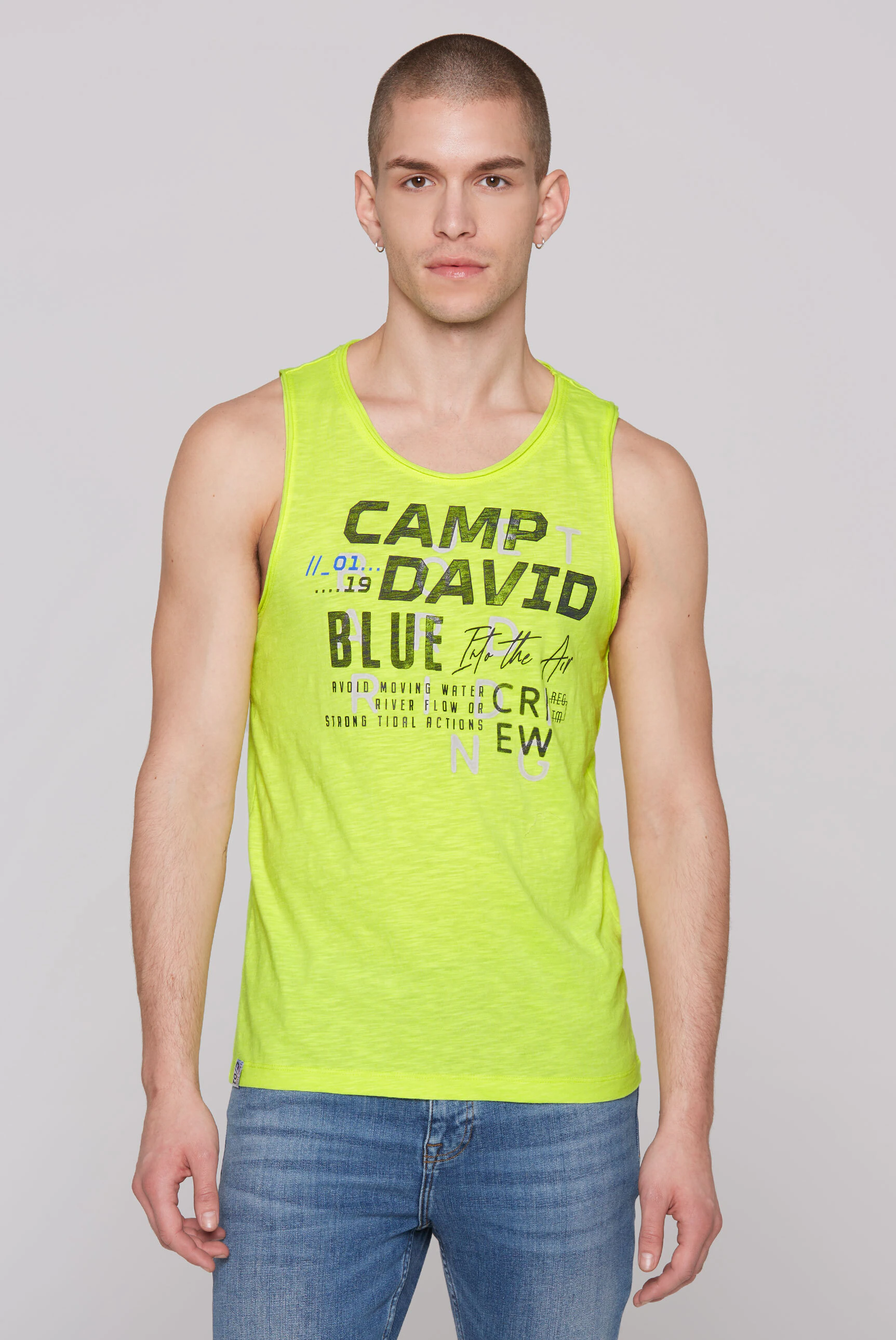 CAMP DAVID Tanktop, mit offenen Kanten an den Ausschnitten günstig online kaufen