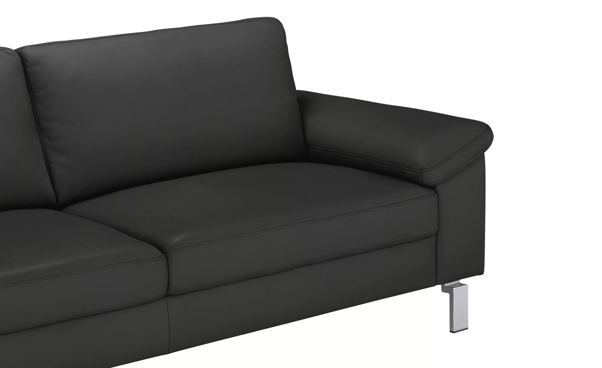 Max Schelling Ledersofa  Maximum ¦ schwarz ¦ Maße (cm): B: 204 H: 86 T: 97 günstig online kaufen