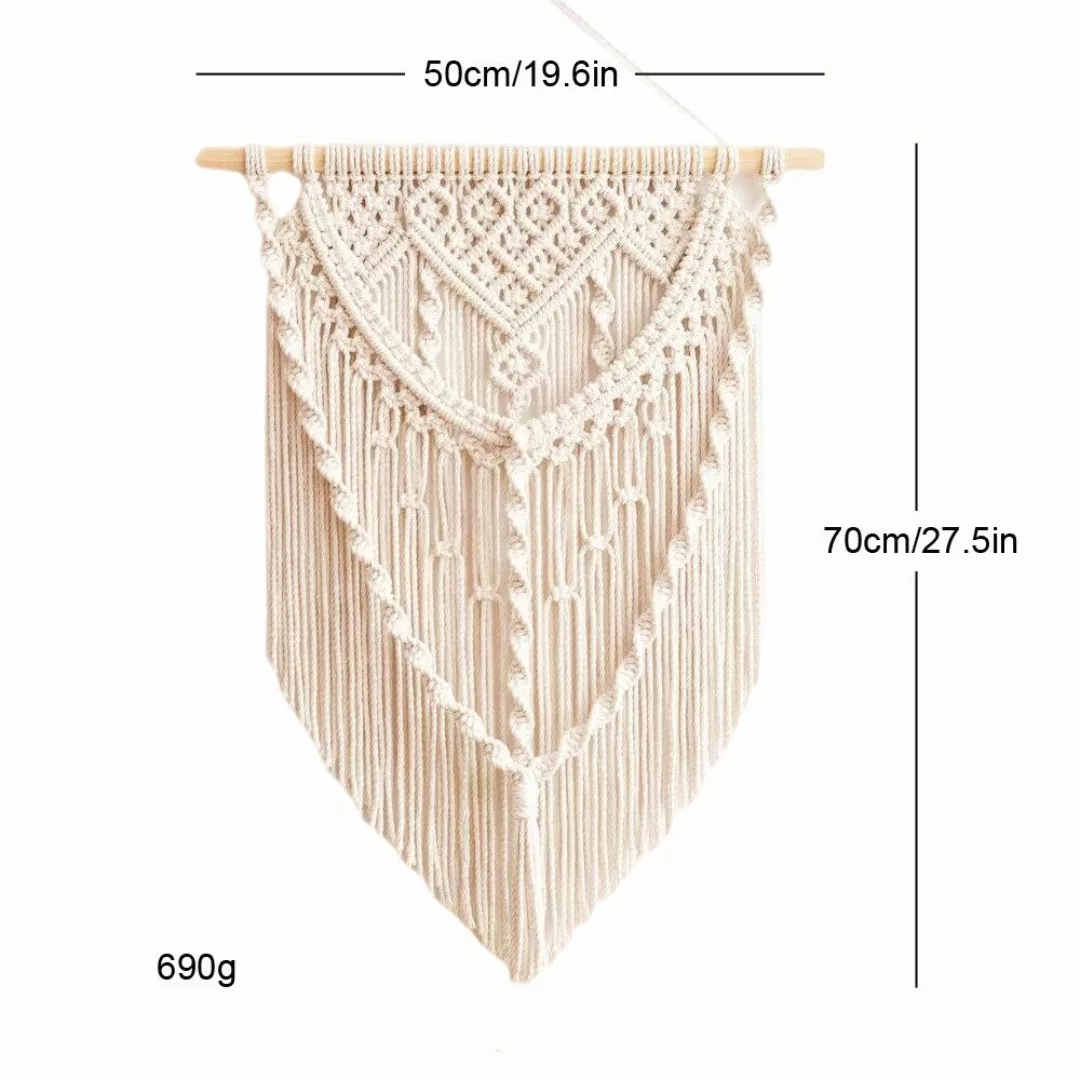 ZEUOPQ Wandteppich Makramee Wandbehang, handgefertigt, Boho günstig online kaufen