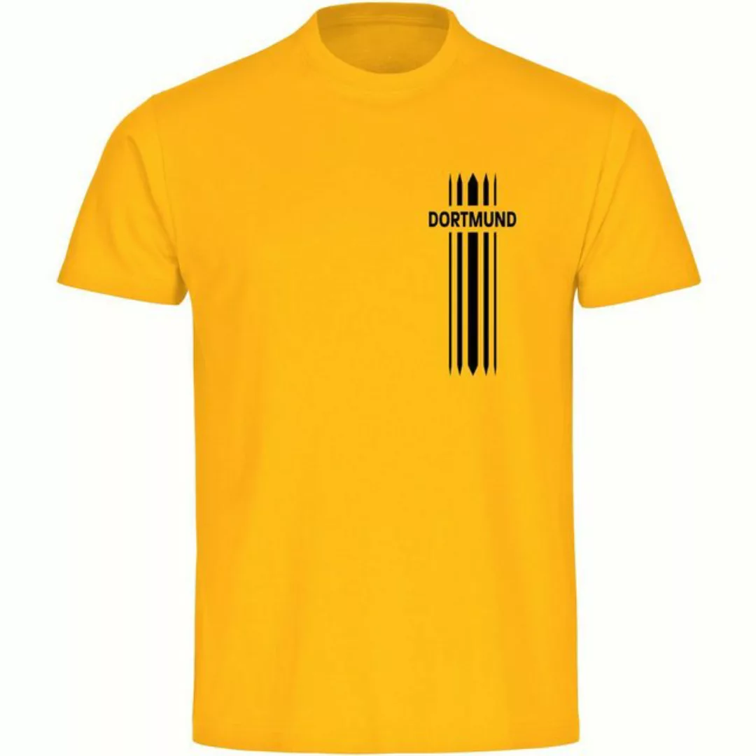 multifanshop T-Shirt Herren Dortmund - Streifen - Männer günstig online kaufen