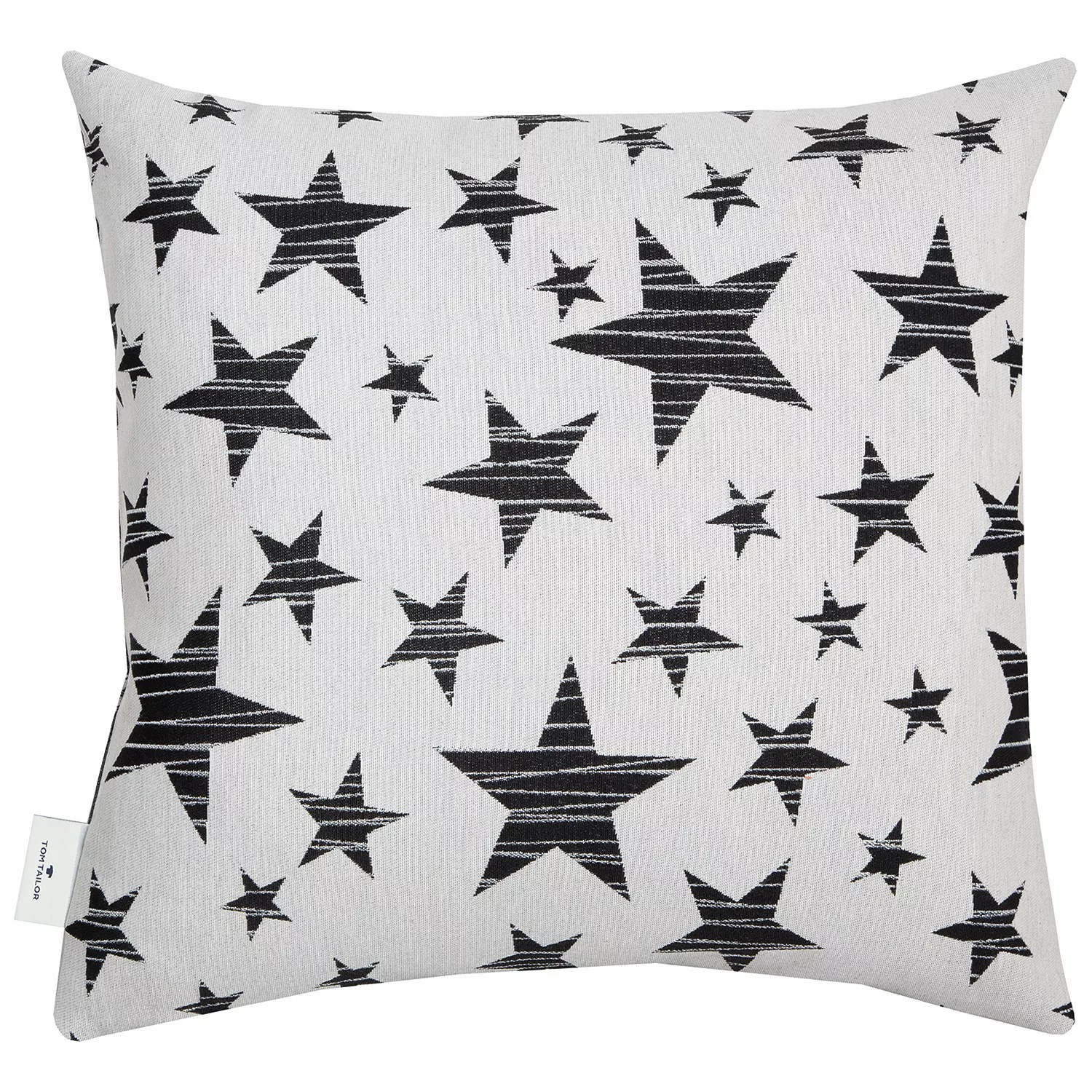 TOM TAILOR Zierkissenhülle mit Sternen Muster 45x45cm BLACKSTARS ohne Füllu günstig online kaufen