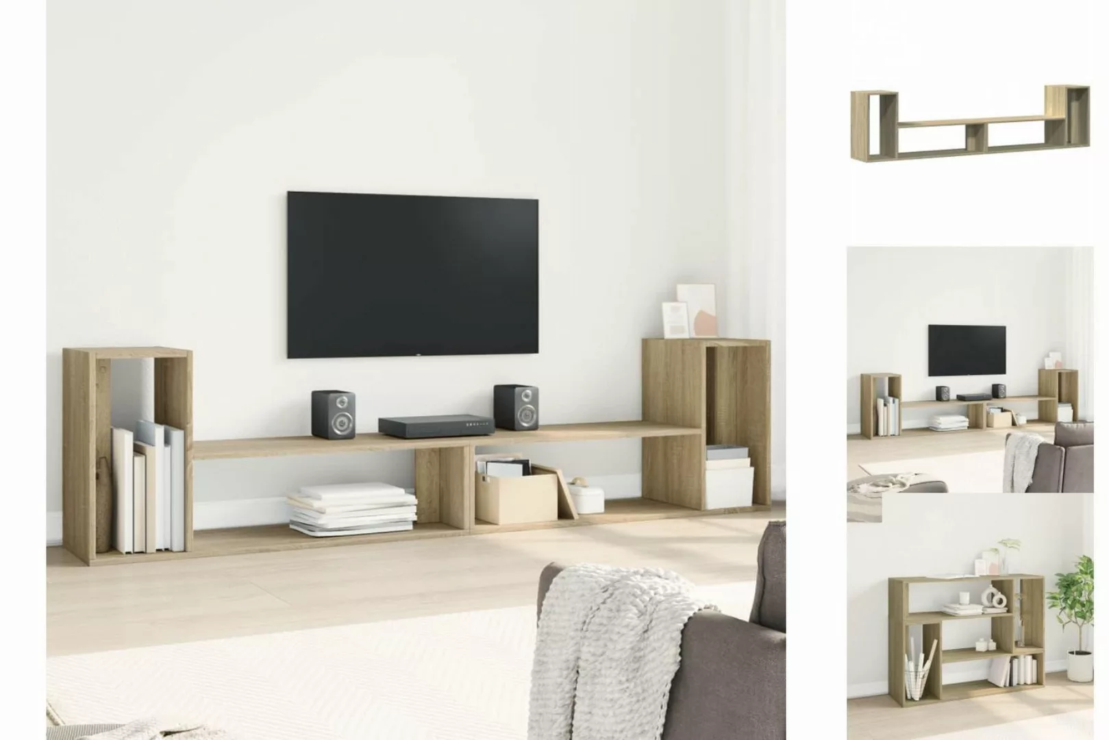 vidaXL TV-Schrank TV-Schränke 2 Stk Sonoma-Eiche 100x30x50 cm Spanplatte günstig online kaufen