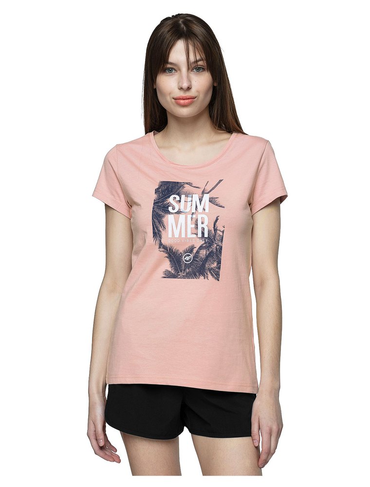 4f Kurzärmeliges T-shirt XS Pale Coral günstig online kaufen