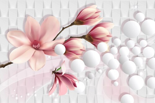 Papermoon Fototapete »ORCHIDEEN-ART DESIGN ABSTRAKT MUSTER KUNST MAGNOLIA X günstig online kaufen