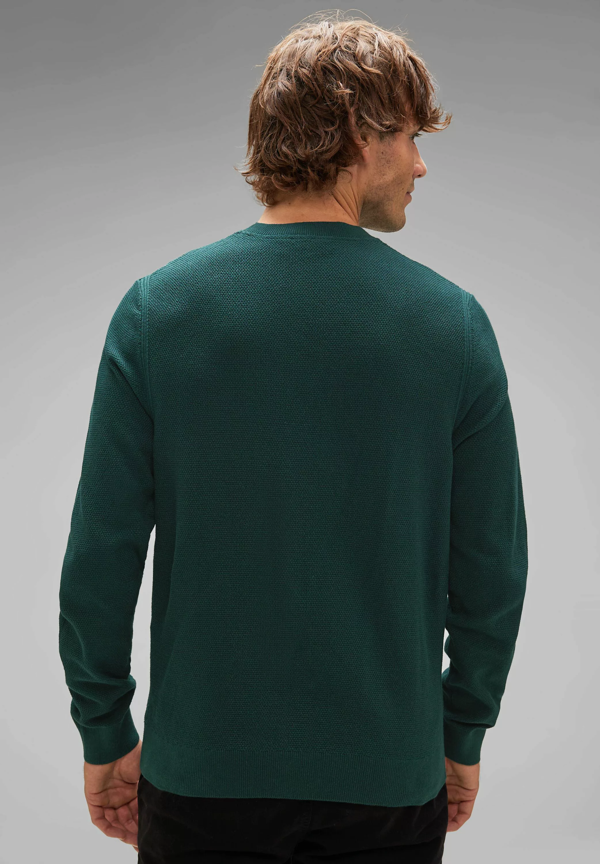 STREET ONE MEN Longpullover, im soften Baumwoll-Mix günstig online kaufen