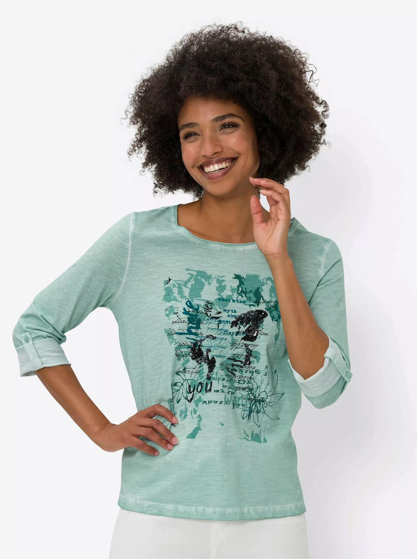 heine 3/4-Arm-Shirt "Shirt", (1 tlg.) günstig online kaufen