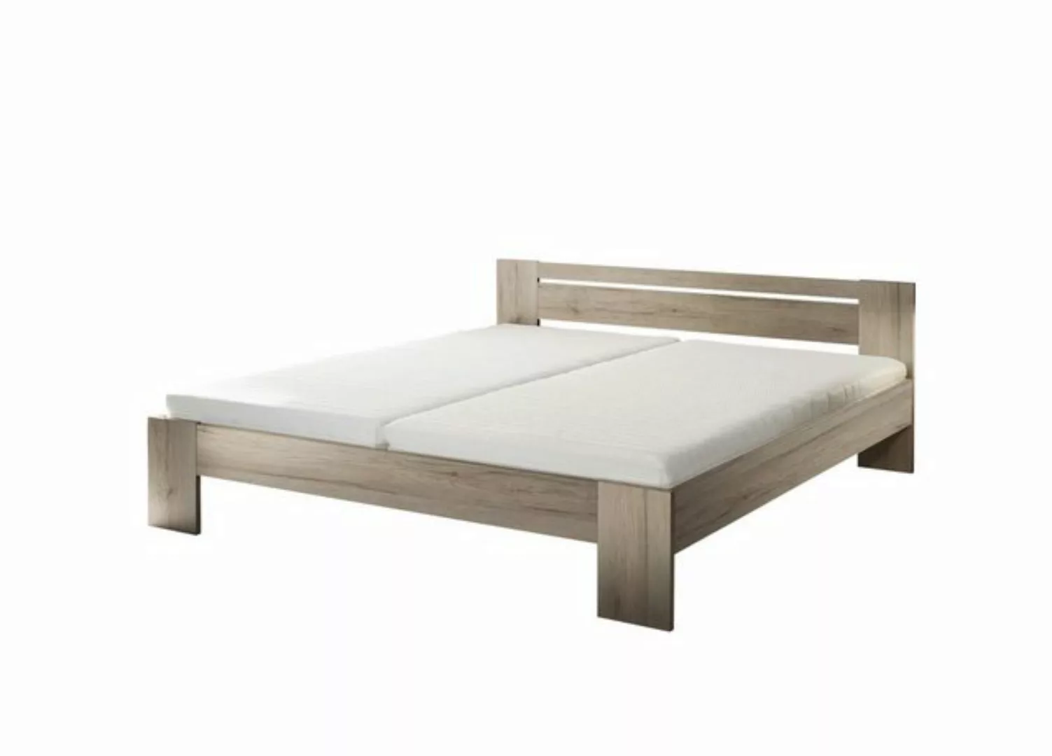 möbelando Bett Cannes, in Eiche San Remo hell. Abmessungen (BxHxT) 185x71x2 günstig online kaufen