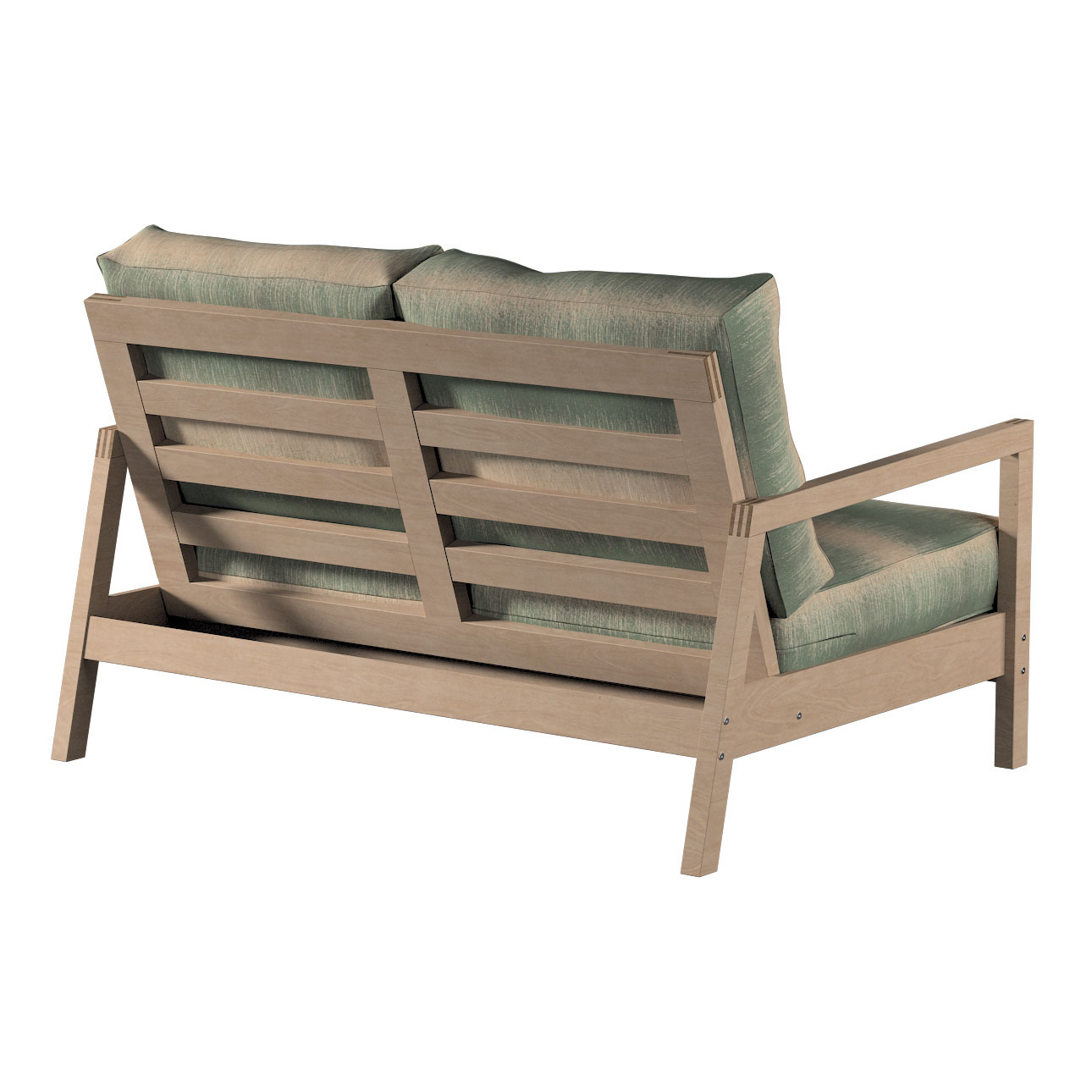 Bezug für Lillberg 2-Sitzer Sofa, grün-beige, Sofahusse, Lillberg 2-Sitzer, günstig online kaufen