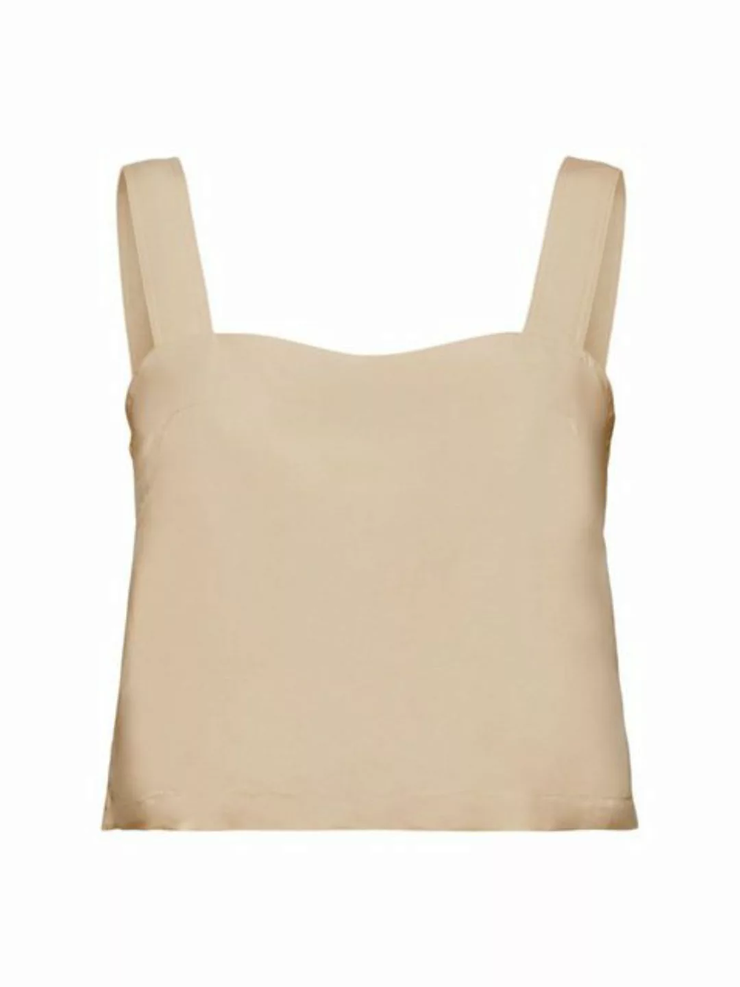 Esprit Collection Blusentop Verkürztes Camisole, Leinenmix günstig online kaufen