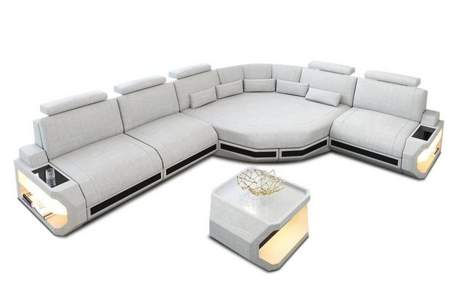 Sofa Dreams Ecksofa Stoff Polster Sofa Asti, L Form Stoffsofa mit LED, extr günstig online kaufen