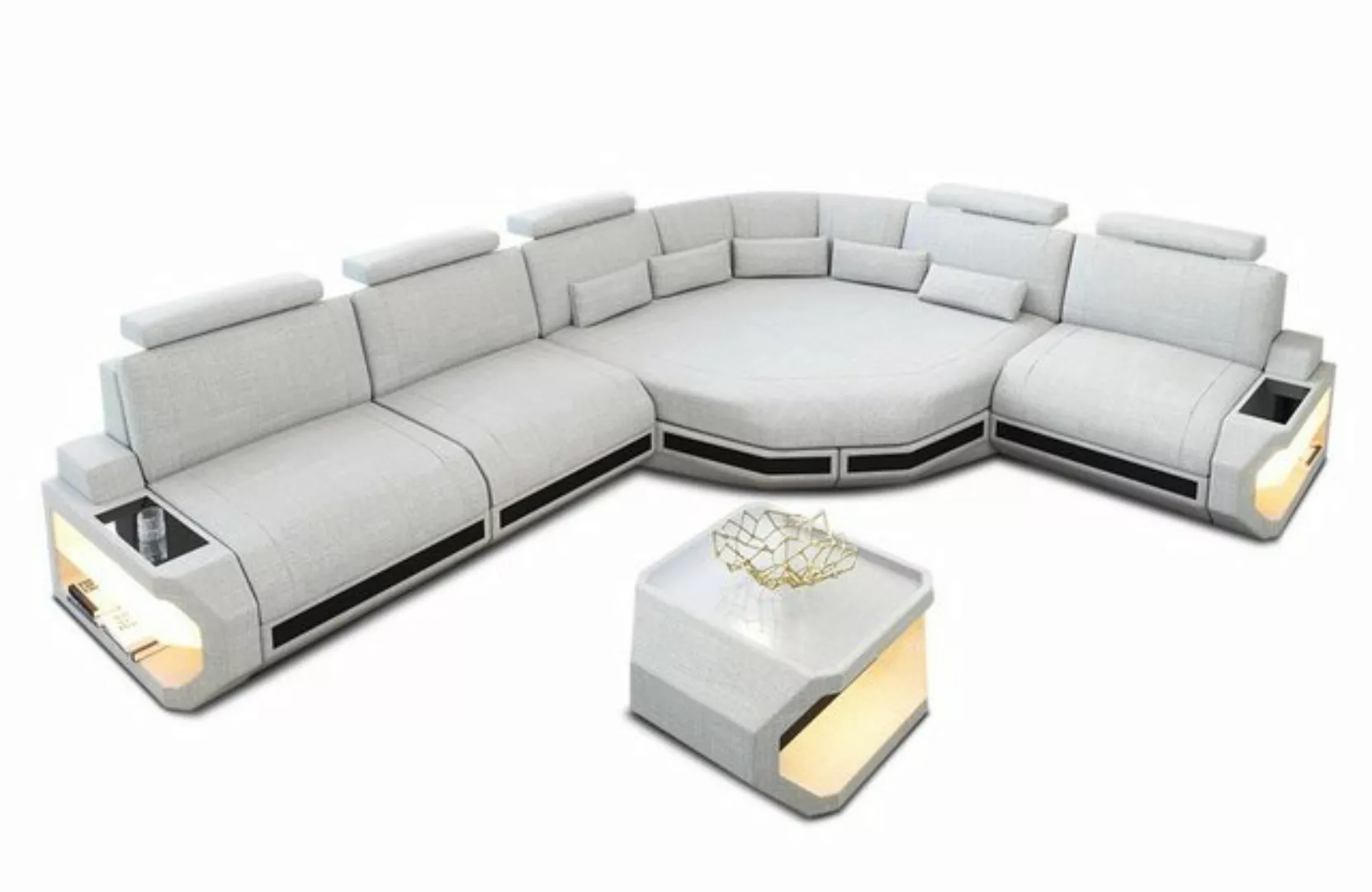 Sofa Dreams Ecksofa Stoff Polster Sofa Asti, L Form Stoffsofa mit LED, extr günstig online kaufen