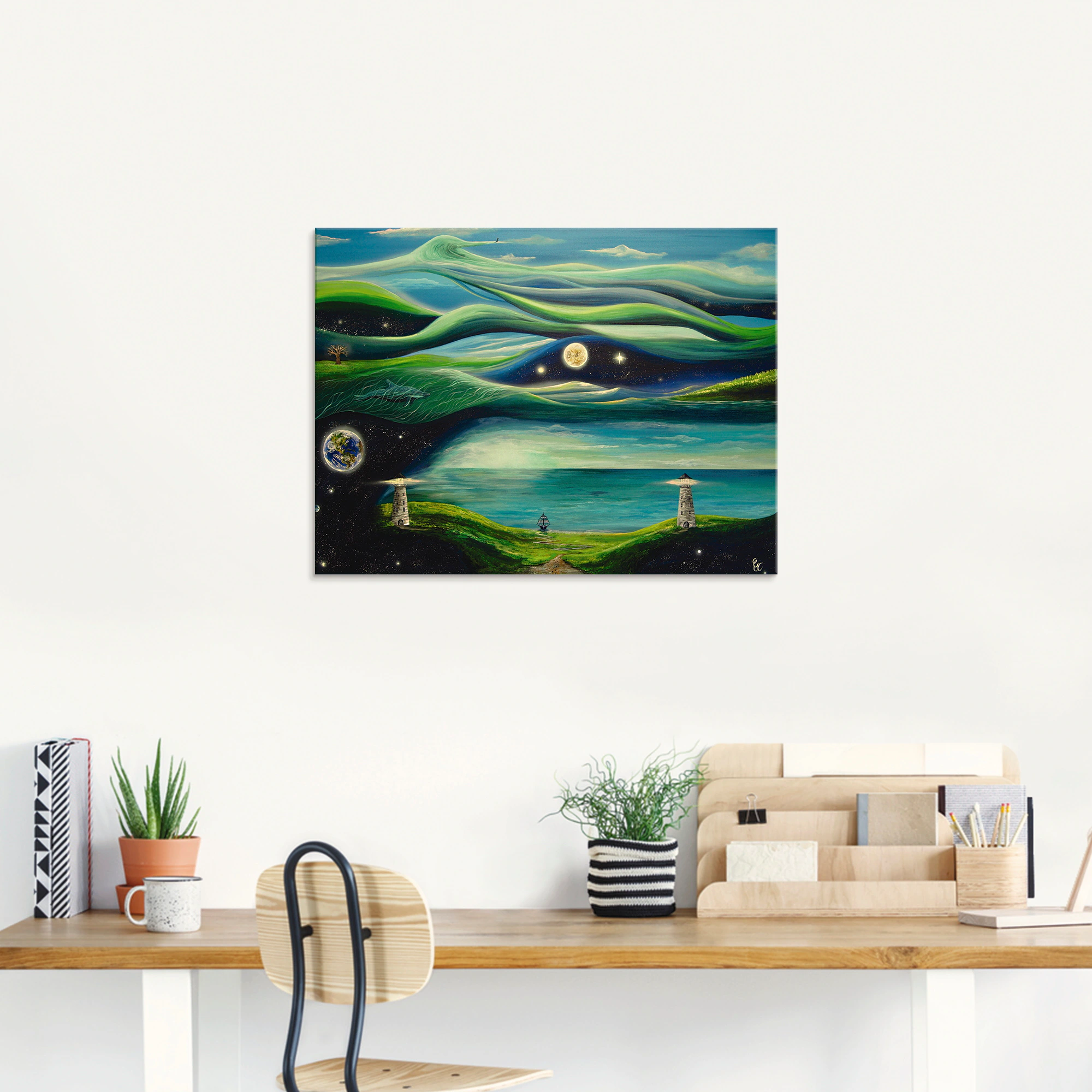 Artland Glasbild »Verschiedene Leben«, Landschaften, (1 St.), in verschiede günstig online kaufen