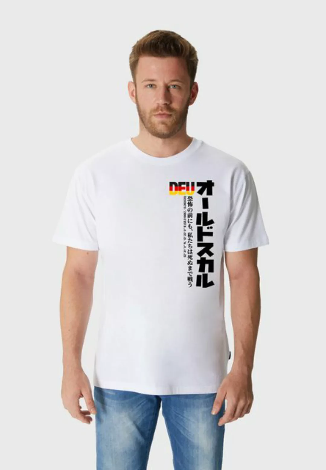 Oldskull T-Shirt Asian German Flag Graphic günstig online kaufen