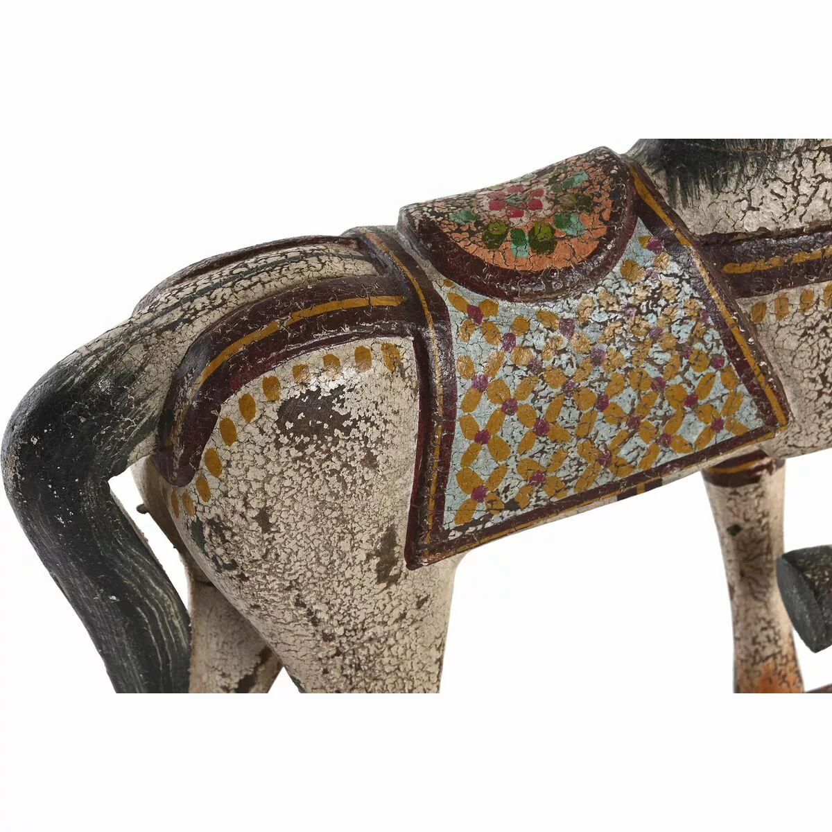 Deko-figur Dkd Home Decor Pferd Eisen Mango-holz (35 X 10 X 42 Cm) günstig online kaufen