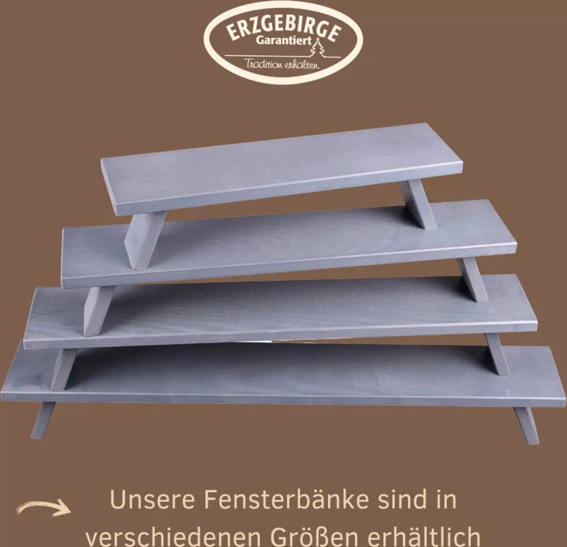 Weigla Schwibbogen-Fensterbank "Weihnachtsdeko", aus Buchenholz, Tiefe ca. günstig online kaufen