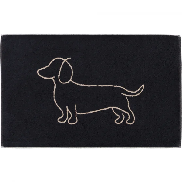 Cawö Badematten WE LOVE DOGS Companion 6248 - Farbe: schwarz/beige - 93 - 5 günstig online kaufen