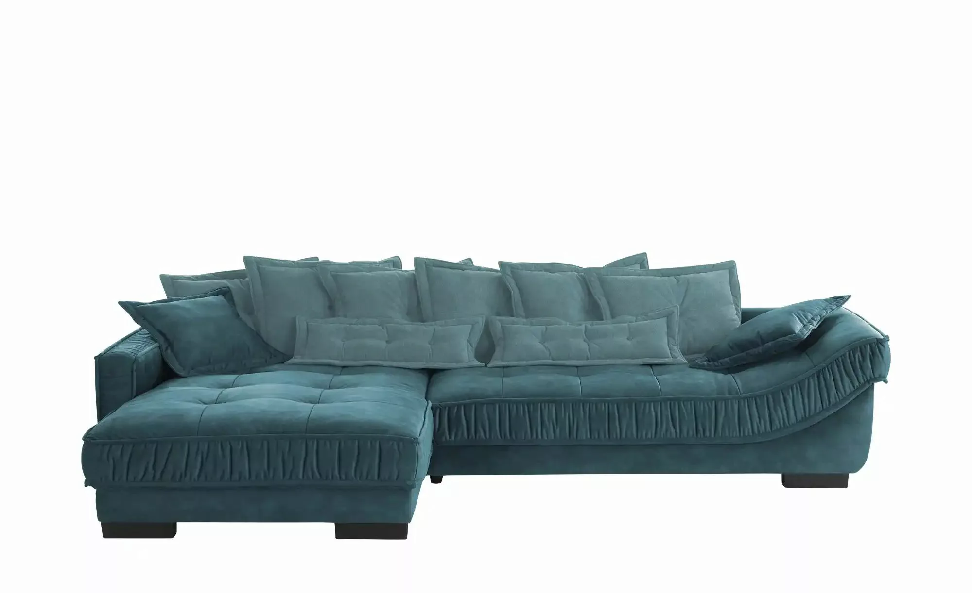 pop Ecksofa Zweifarbig Diwan III ¦ türkis/petrol ¦ Maße (cm): B: 333 H: 90 günstig online kaufen