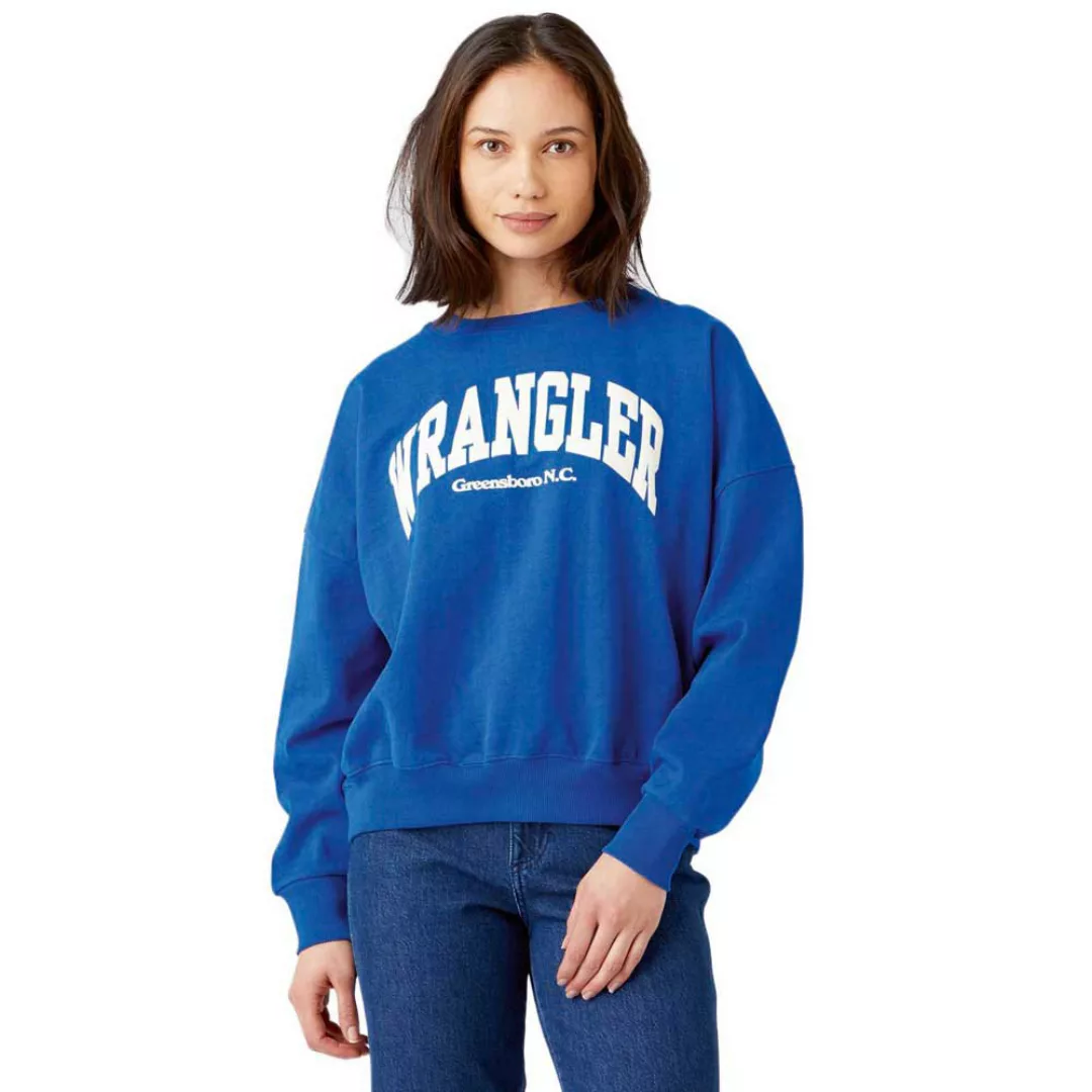 Wrangler Relaxed Sweatshirt S Blue günstig online kaufen