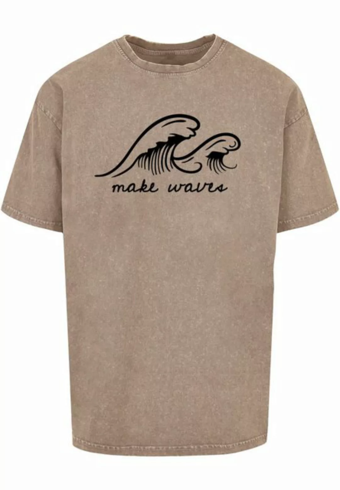 Merchcode T-Shirt Merchcode Herren Summer - Make waves Acid Washed Oversize günstig online kaufen