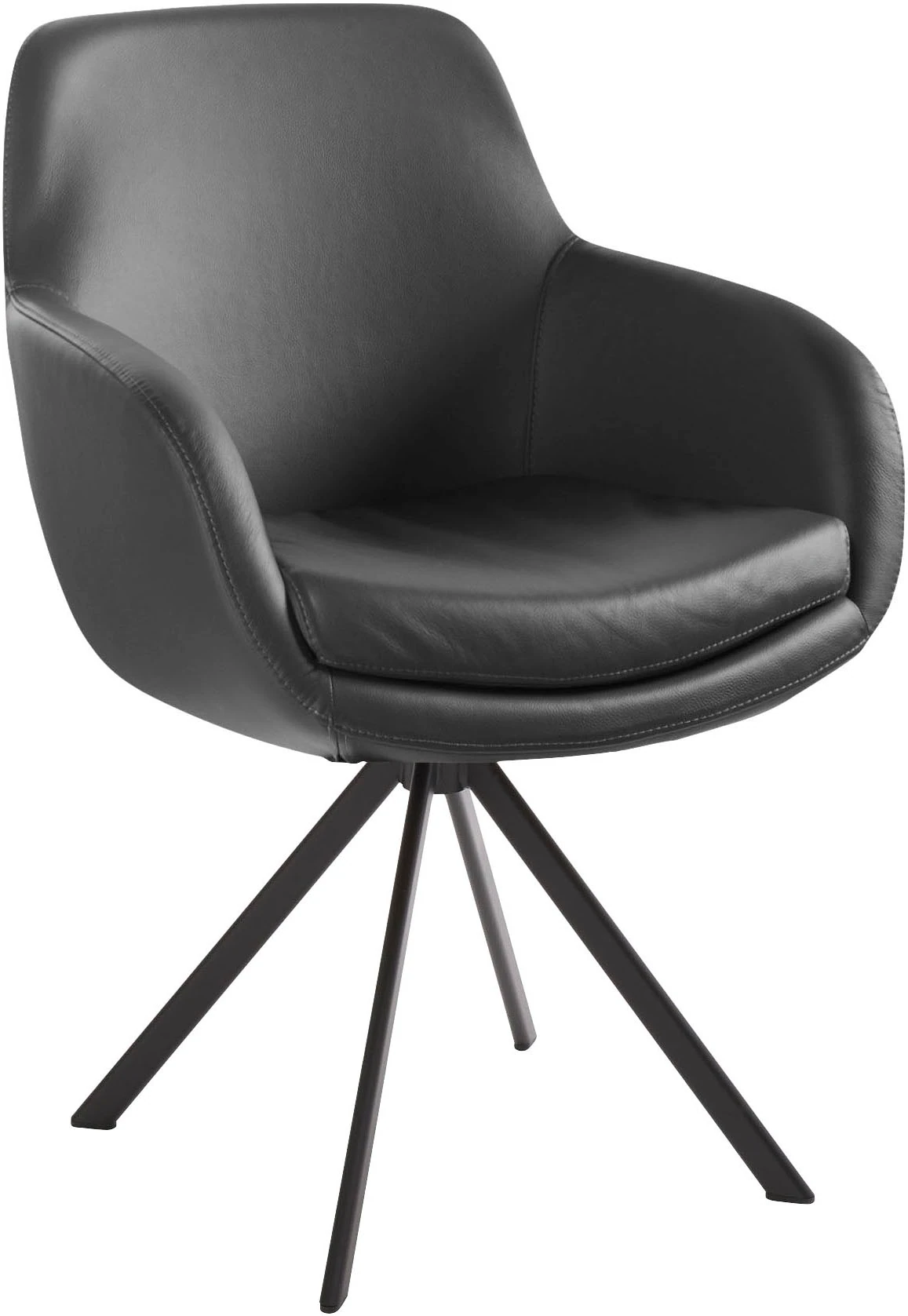 Musterring Esszimmerstuhl "Tavia", (Set), 2 St., Echtleder, Stativgestell E günstig online kaufen