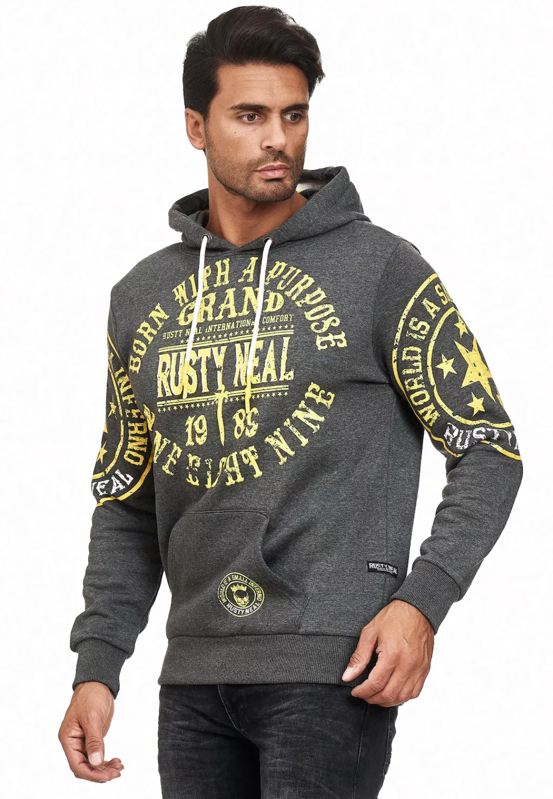 Rusty Neal Kapuzensweatshirt, mit coolen Markenprints günstig online kaufen