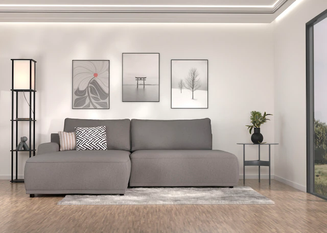 TRENDMANUFAKTUR Ecksofa "Fordon II, Schlafsofa mit Bettkasten, Couch in L-F günstig online kaufen
