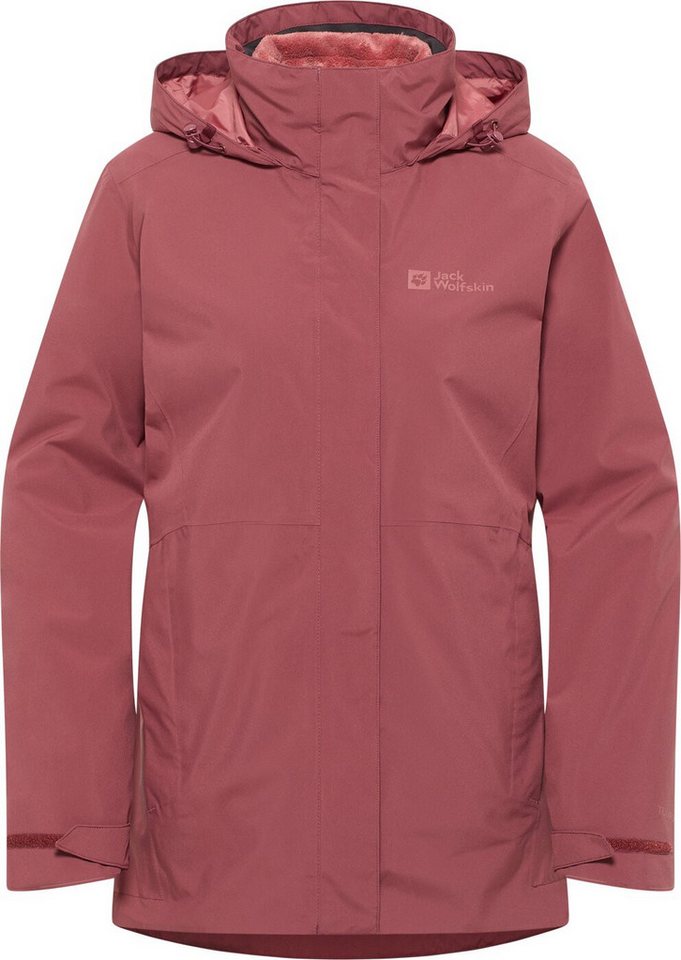 Jack Wolfskin Funktionsjacke ROTWAND 3IN1 JKT W RED OCHRE günstig online kaufen