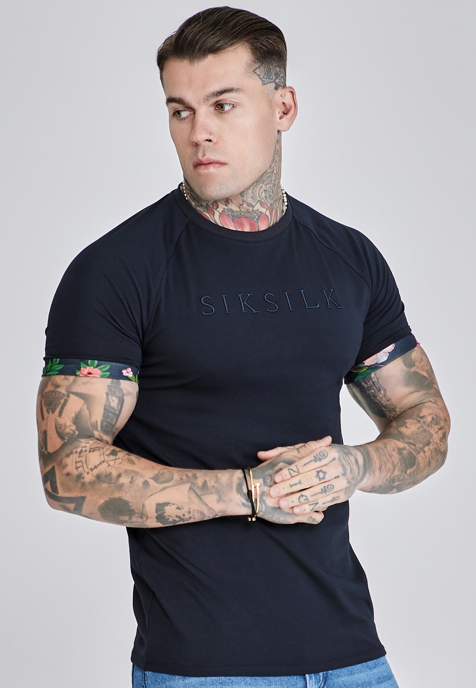 Siksilk T-Shirt SikSilk Herren Roll Sleeve günstig online kaufen