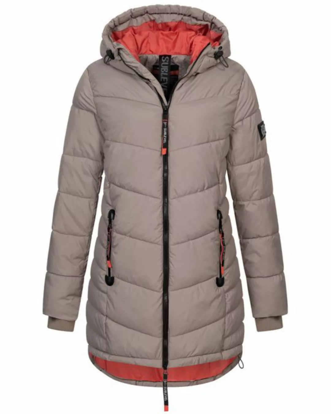 SUBLEVEL Steppjacke Damen Winter Jacke Mantel Parka Steppjacke Steppmantel günstig online kaufen