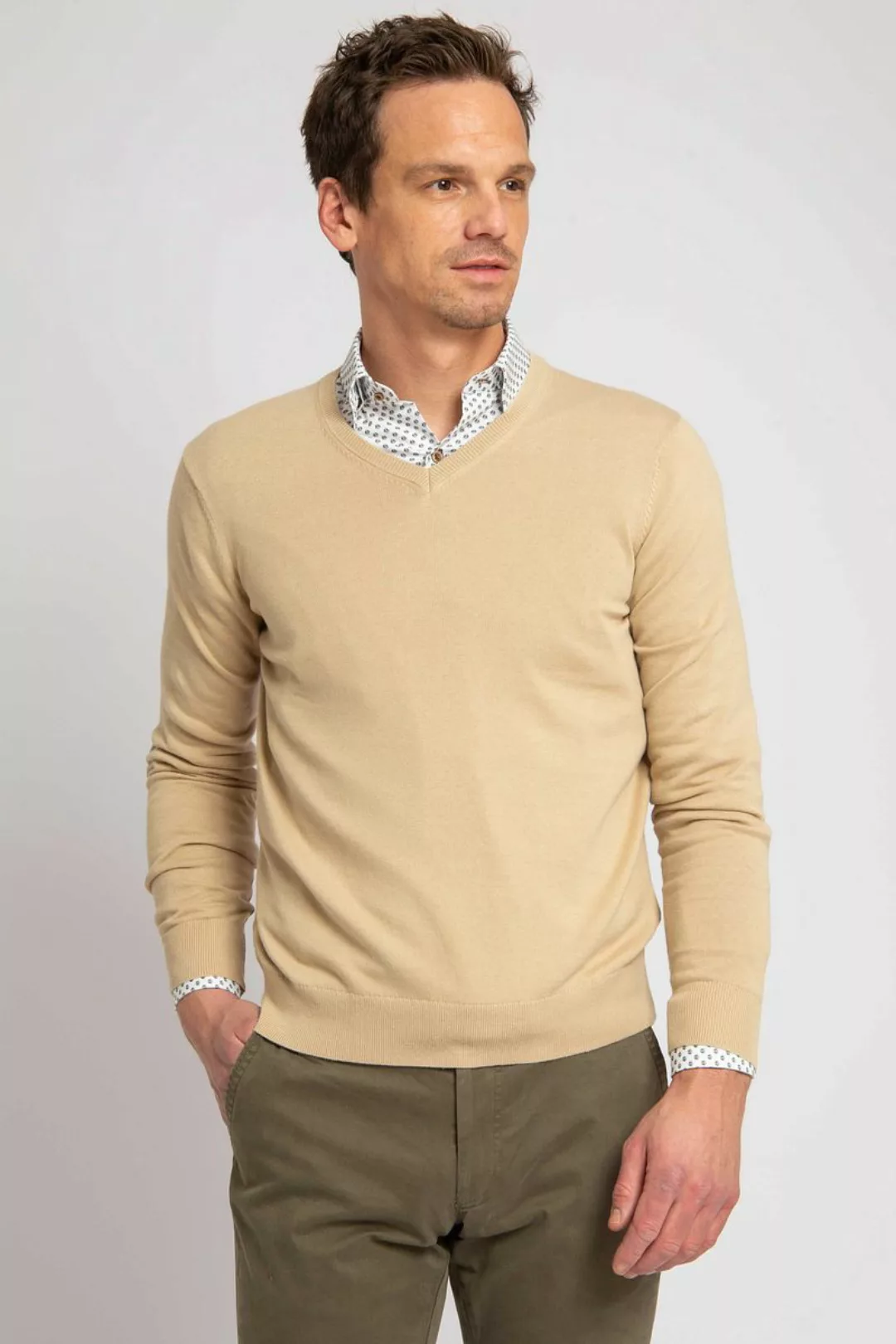 Suitable Respect Bio-Baumwolle Pullover Vinir Beige - Größe M günstig online kaufen