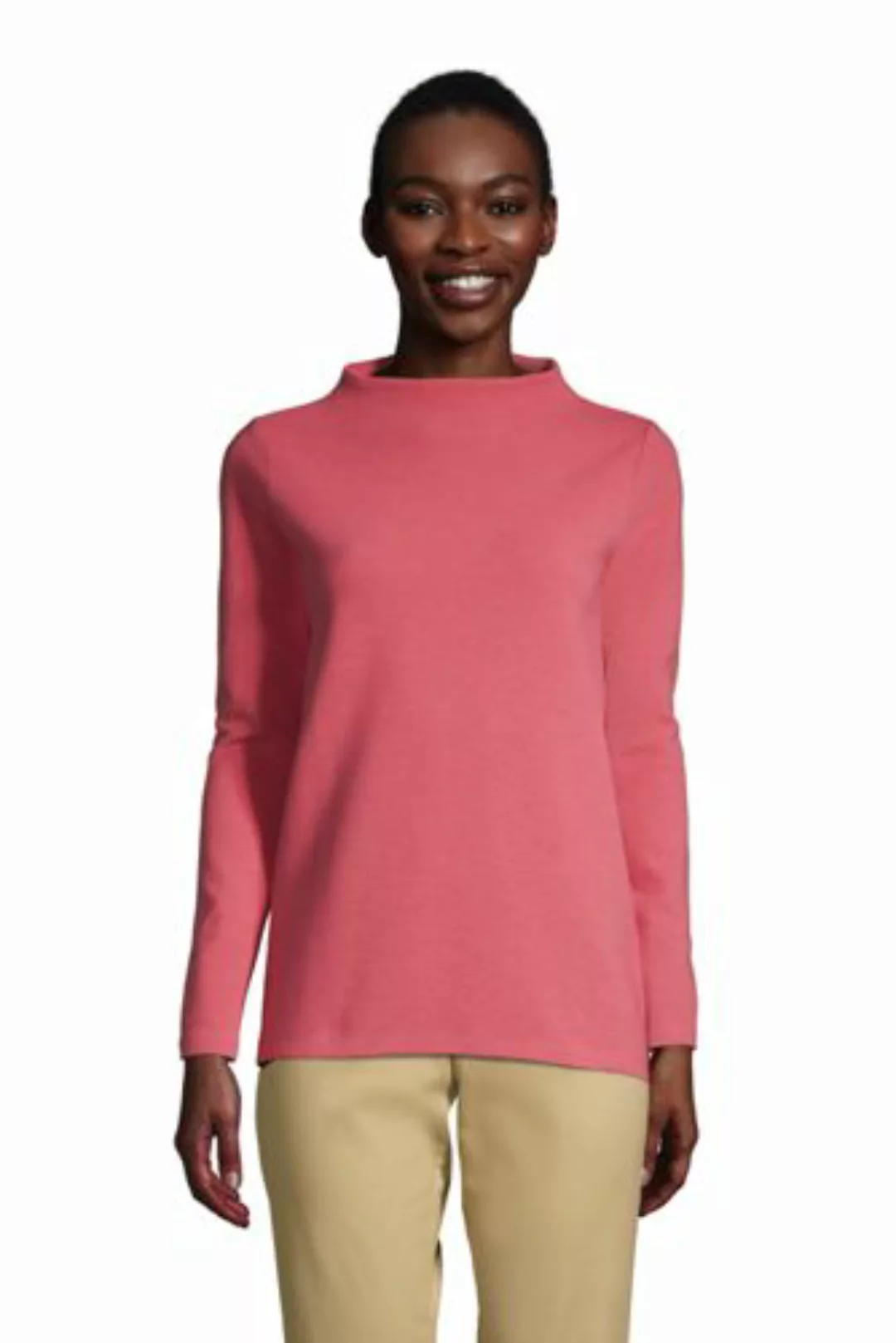 Sweatshirt aus Ottoman, Damen, Größe: 48-50 Normal, Rot, Baumwoll-Mischung, günstig online kaufen