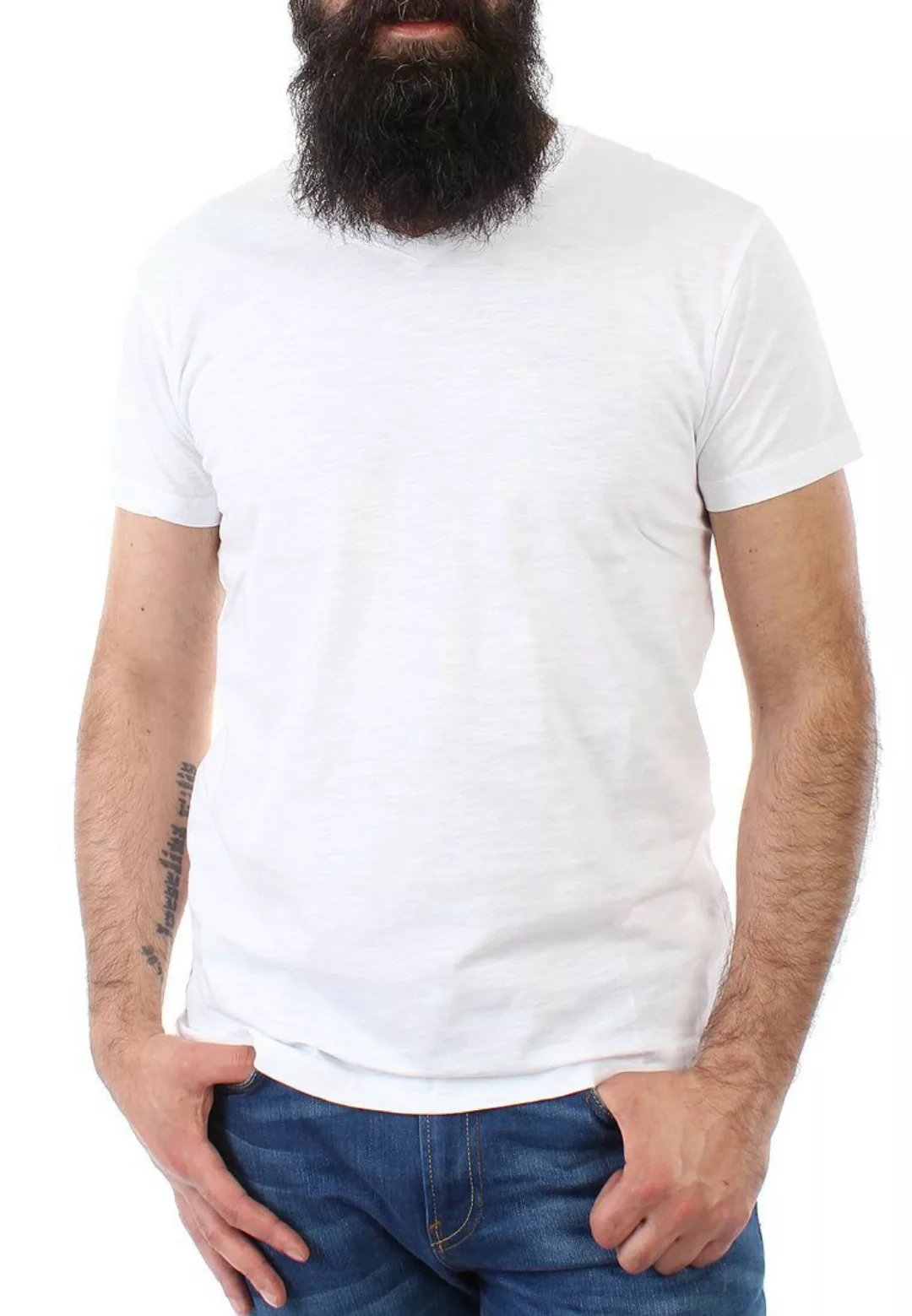 Solid T-Shirt Men RONAL Weiß günstig online kaufen