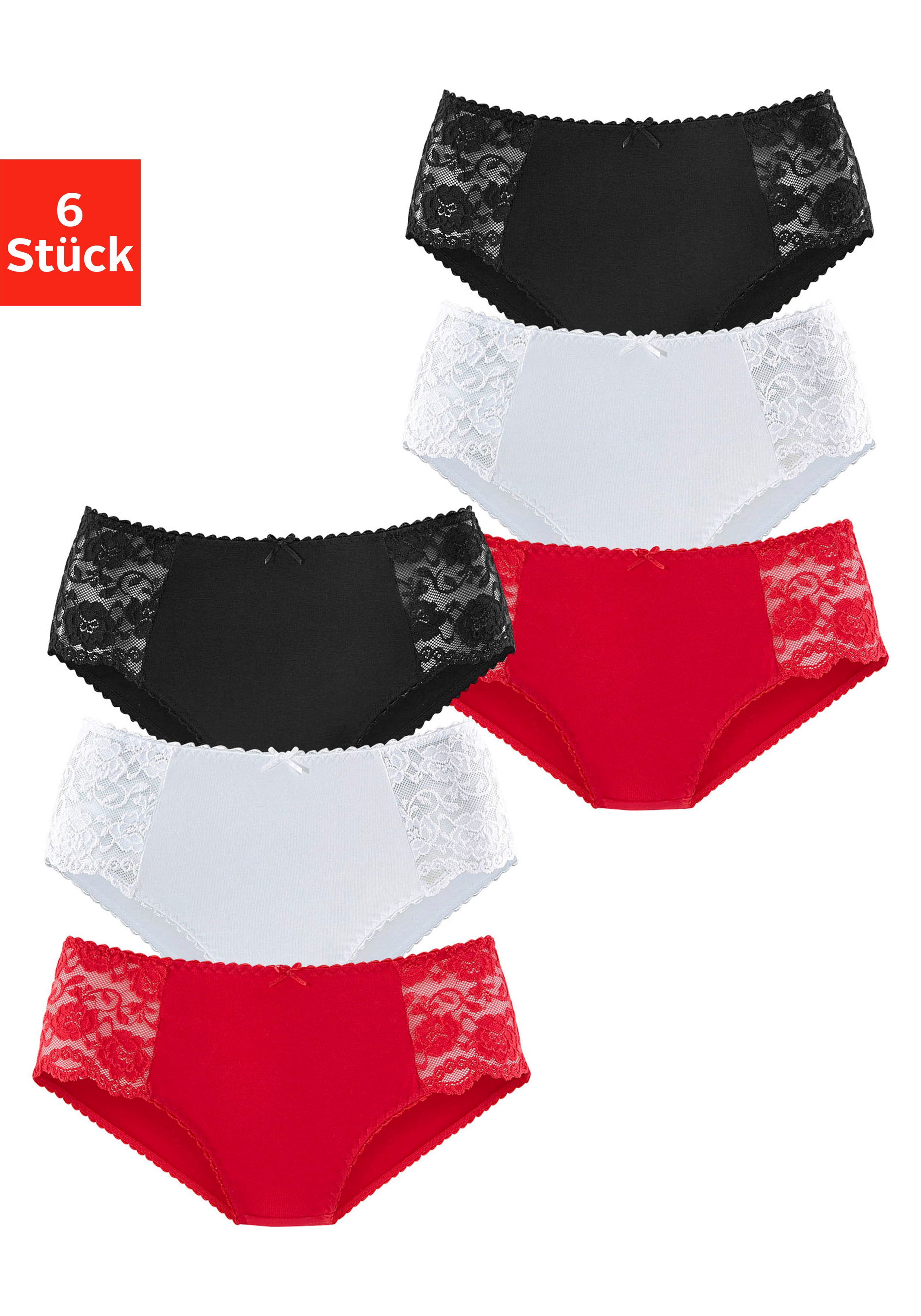 petite fleur Hüftslip, (6er-Pack), aus elastischer Baumwoll-Qualität günstig online kaufen
