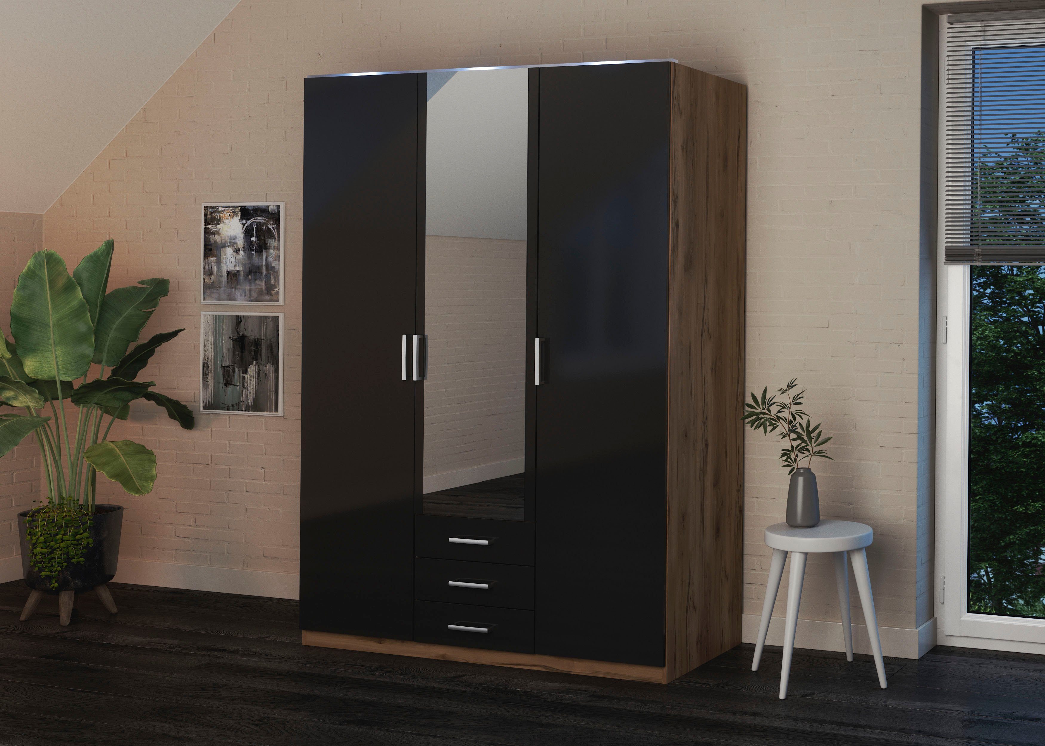 priess Kleiderschrank "Amsterdam", mit oder ohne LED-Beleuchtung günstig online kaufen
