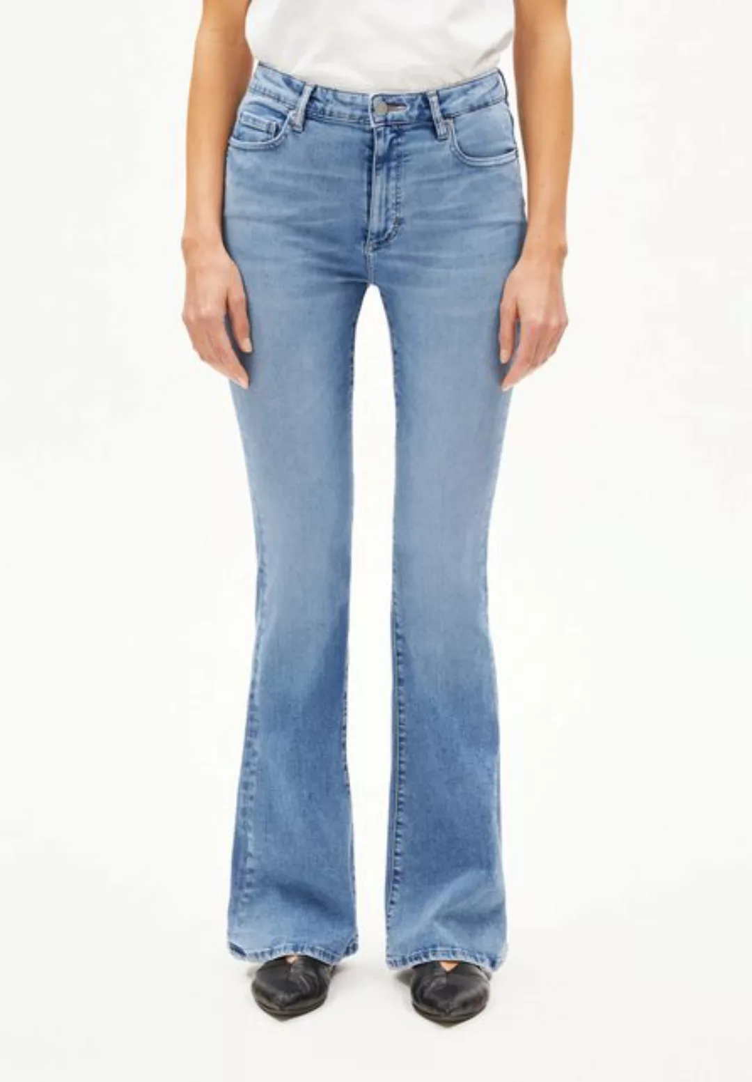 Armedangels Slim-fit-Jeans ANAMAA Damen (X-Stretch, Fitted) blue mist günstig online kaufen