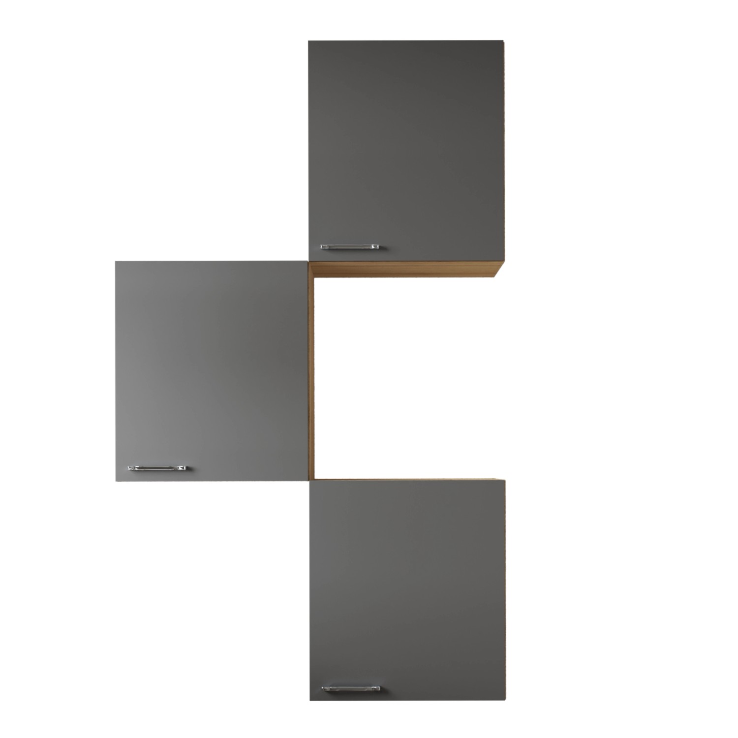 Respekta Küchenmöbel-Set 8 Merle 100 cm Grau günstig online kaufen