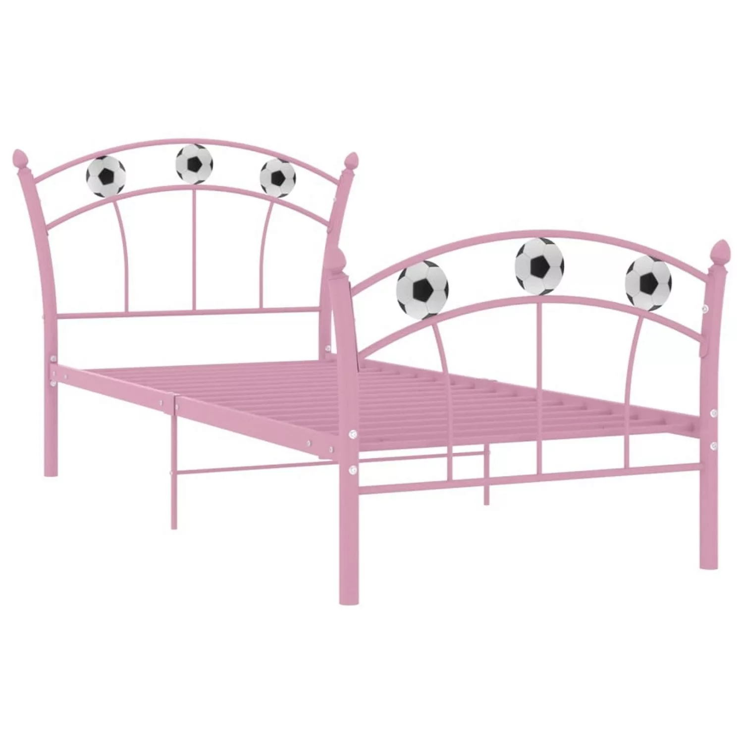 vidaXL Bett Einzelbett mit Fußball-Design Rosa günstig online kaufen