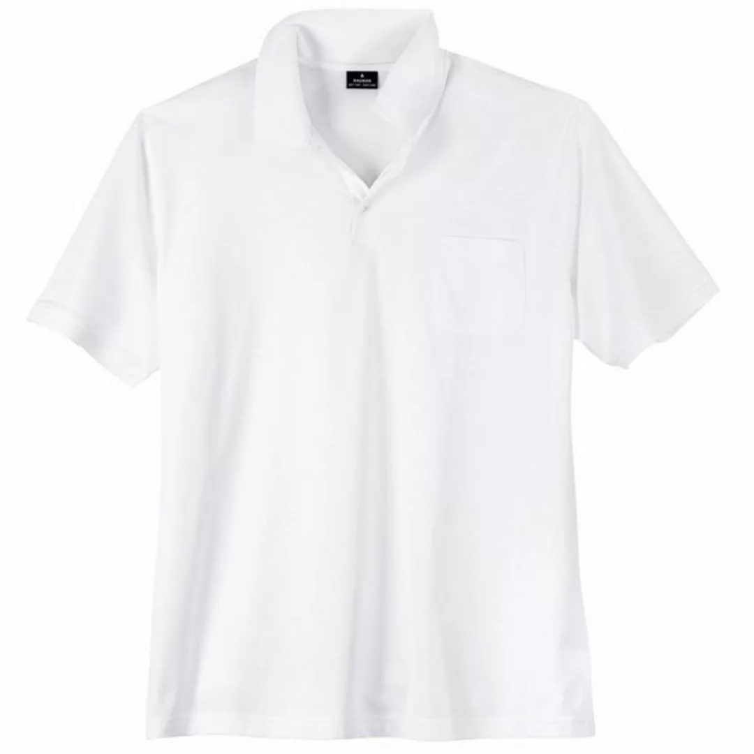 RAGMAN Poloshirt Große Größen Herren Poloshirt weiß Softknit Ragman günstig online kaufen