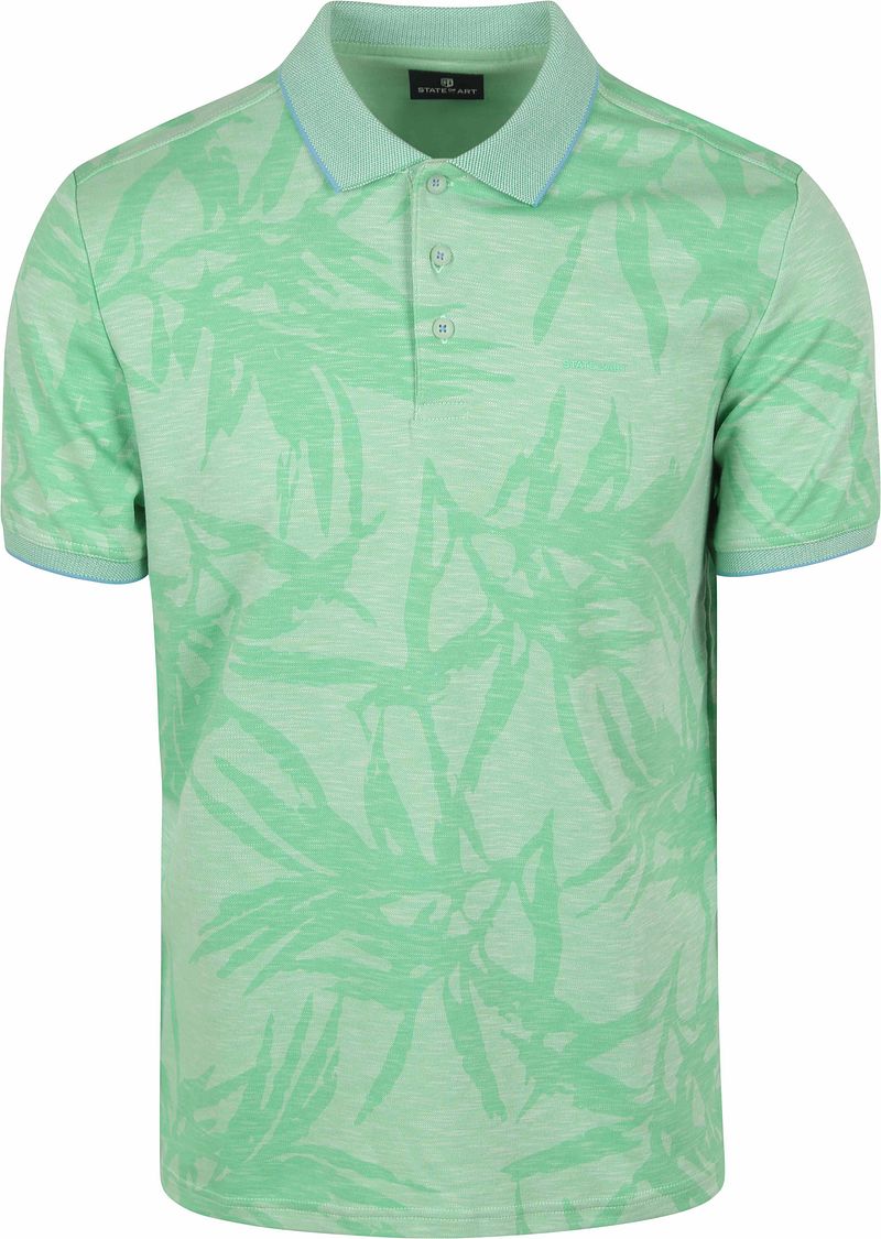 State of Art Poloshirt Faded Leaf Grün - Größe XL günstig online kaufen